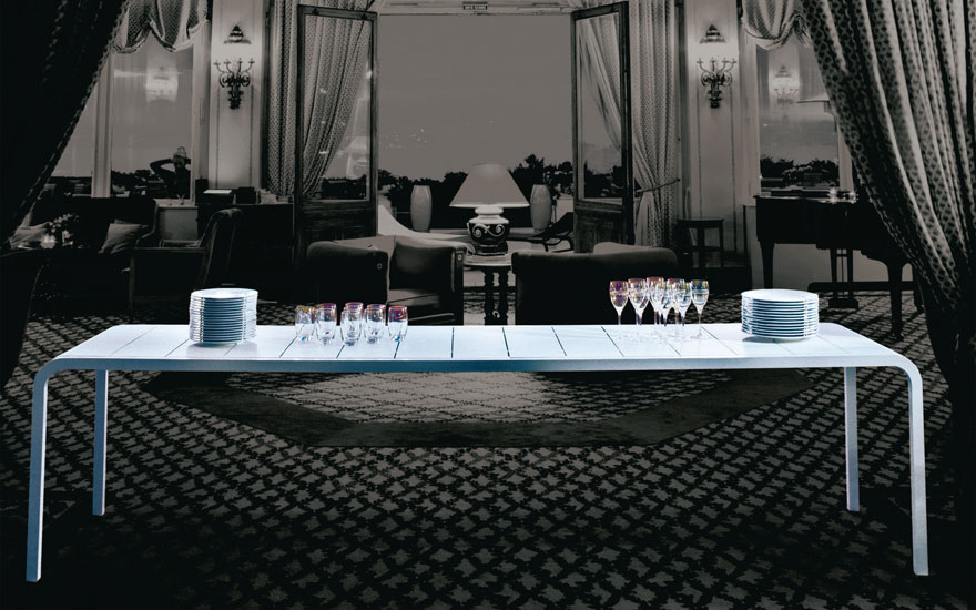 EGO PARIS Table SUR MESURE blanche TANDEM