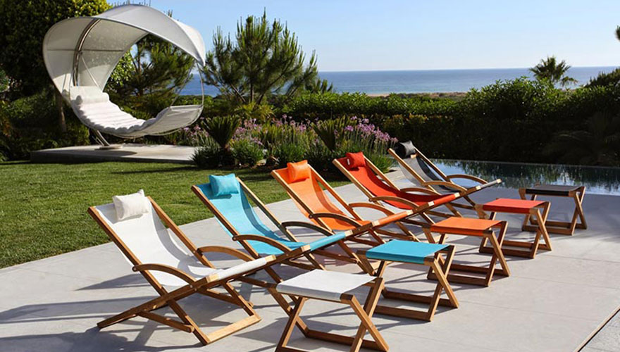 ROYAL BOTANIA Chiliennes et repose pieds Beachers