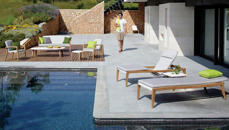 ROYAL BOTANIA Zidiz bain de soleil - ensemble repas fauteuil et canapé