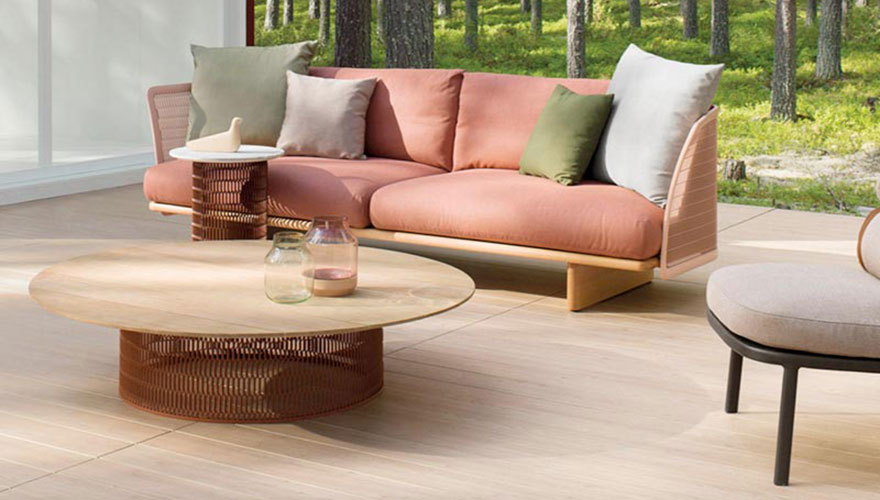KETTAL canapé - table basse roll - fauteuil bas - Mesh
